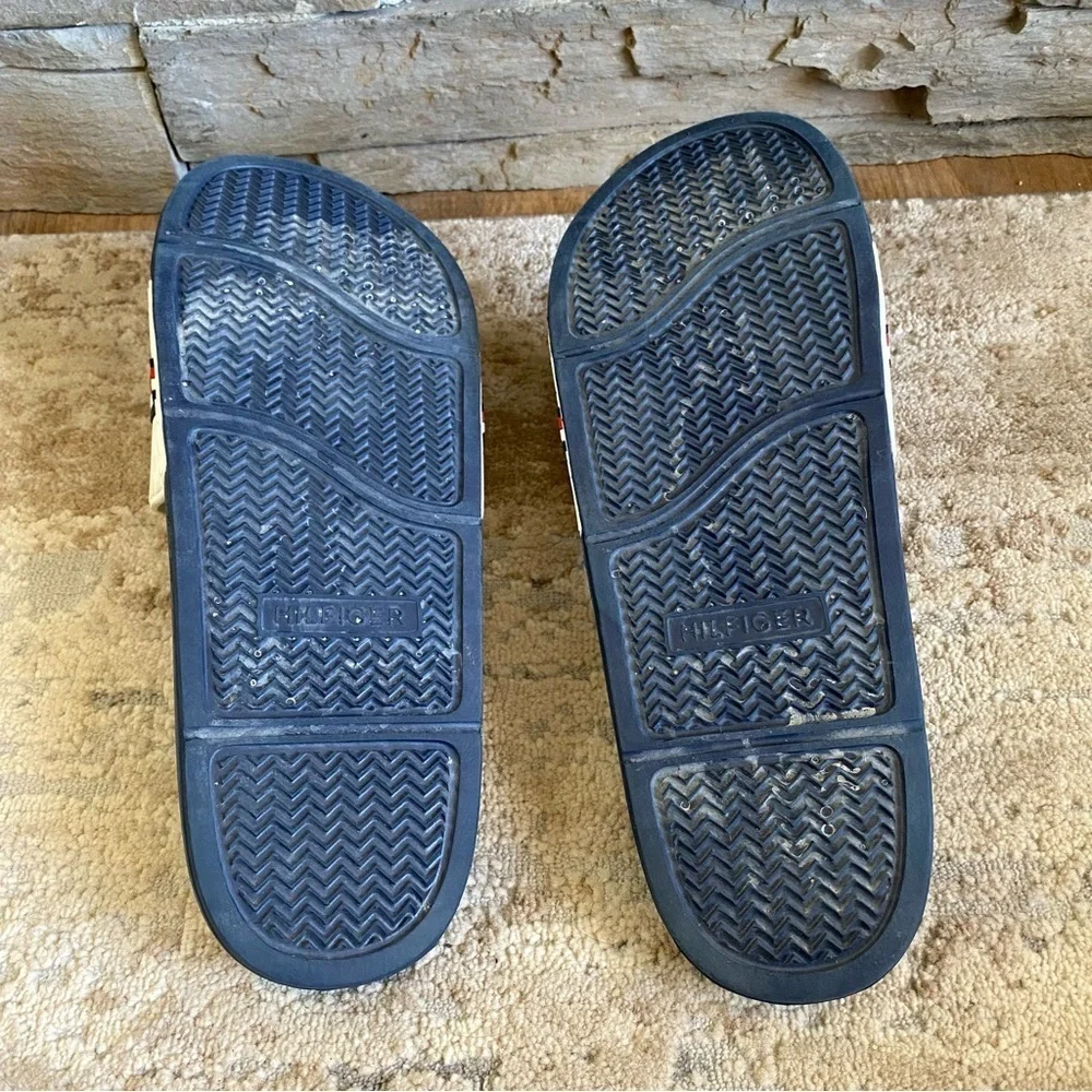 Tommy Hilfiger Doly Slides Sandals Open Toe Logo Stripe: 11 M